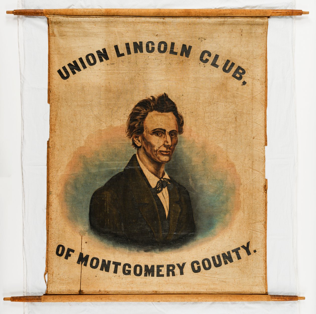 Striscione della campagna per Abraham Lincoln, Contea di Montgomery da American School