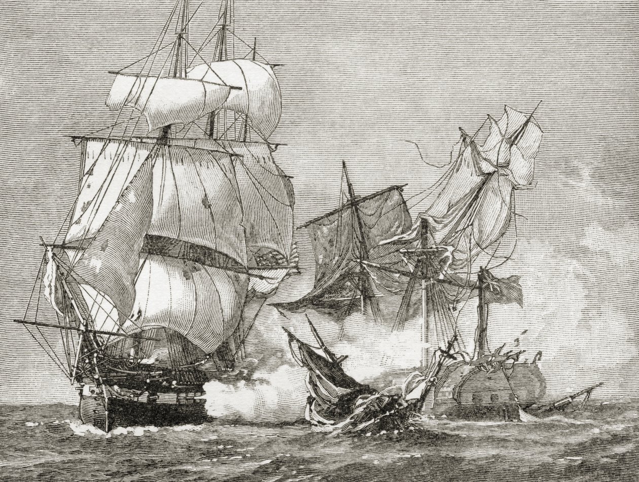 Cattura della Guerriere da parte della Constitution il 19 agosto 1812, da 