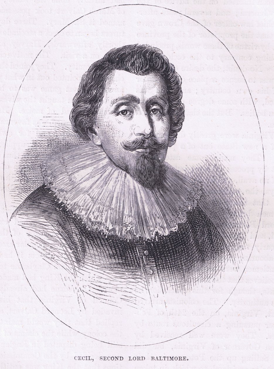 Cecil, secondo Lord Baltimore, illustrazione da Cassell