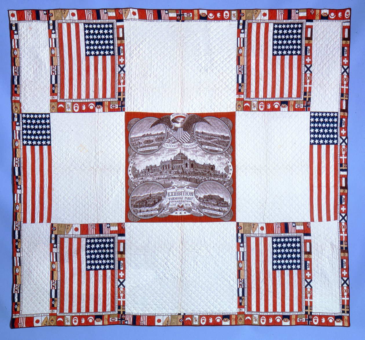 Trapunta del centenario, Massachusetts, 1876 da American School