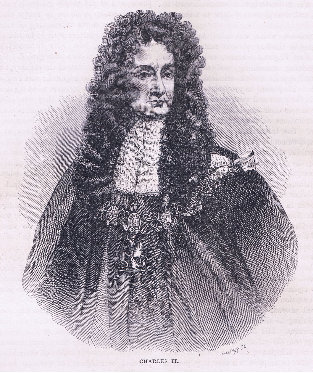 Carlo II (1664), illustrazione da Cassell