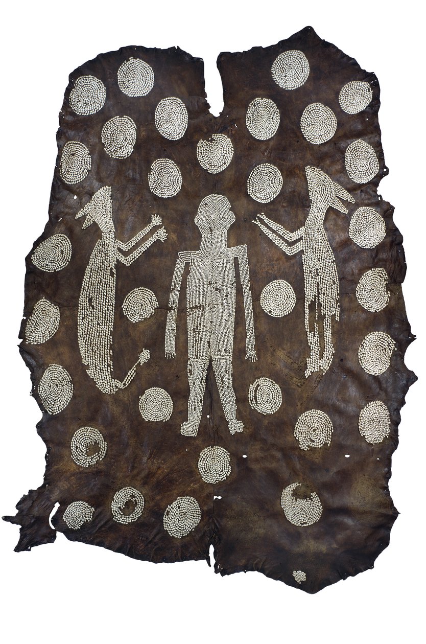 Mantello del capo Powhatan, indiano nordamericano, dalla Virginia, fine XVI-inizio XVII secolo da American School