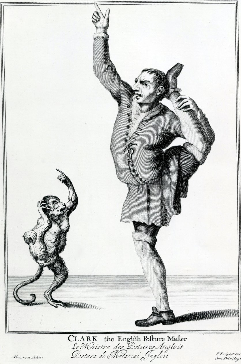 Clark il creatore di posture inglese, dalla serie The Cryes of the City of London Drawne after the Life, incisione di Marcellus Laroon II, pubblicato da Pierce Tempest, 1688 da American School