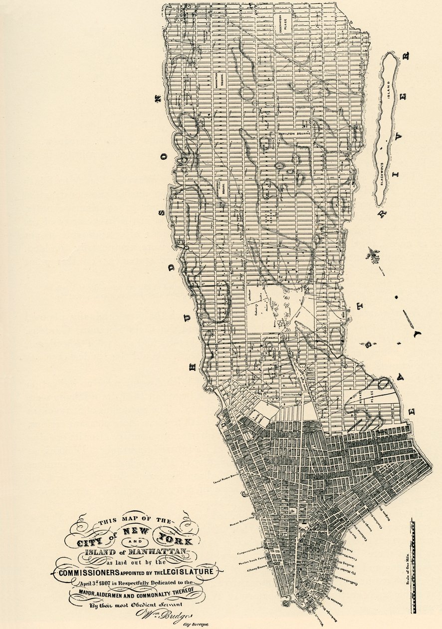 Mappa dei commissari di Manhattan da American School