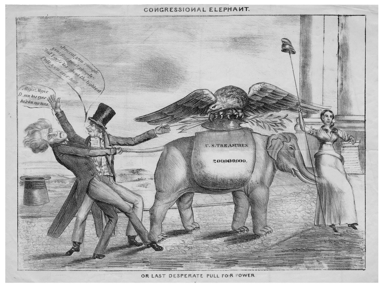 Elefante del Congresso, o, Ultimo disperato tentativo di potere da American School