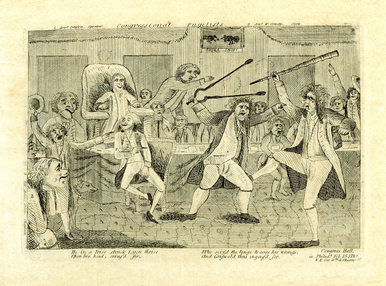 Pugili congressuali: Griswold e Lyon, alla Congress Hall, Philadelphia, PA da American School