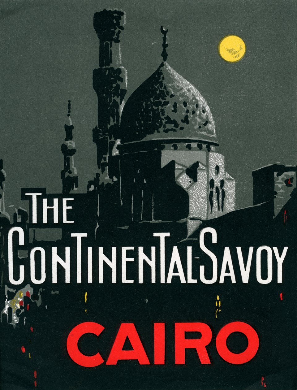 Hotel Continental Savoy al Cairo con moschea da American School