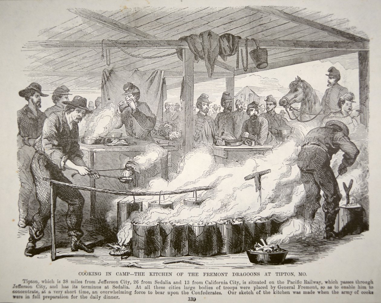 Cucinare nel campo - La cucina dei Dragoni di Fremont a Tipton, Missouri da American School