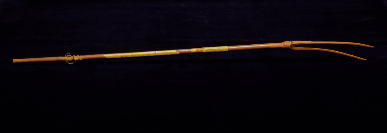 Fischietto da corte, 1839 circa (legno, vernice, ottone e tendine) da American School