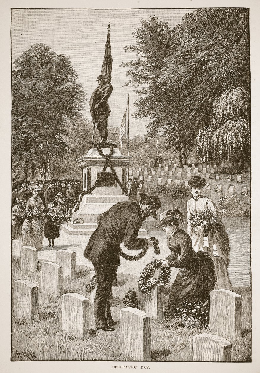 Giorno della Decorazione, da un libro pub. 1896 da American School