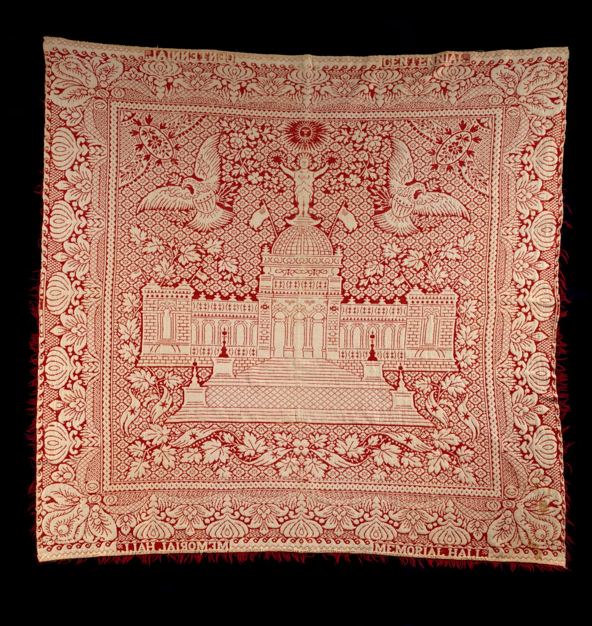 Coperta a doppia tessitura, c.1876 da American School