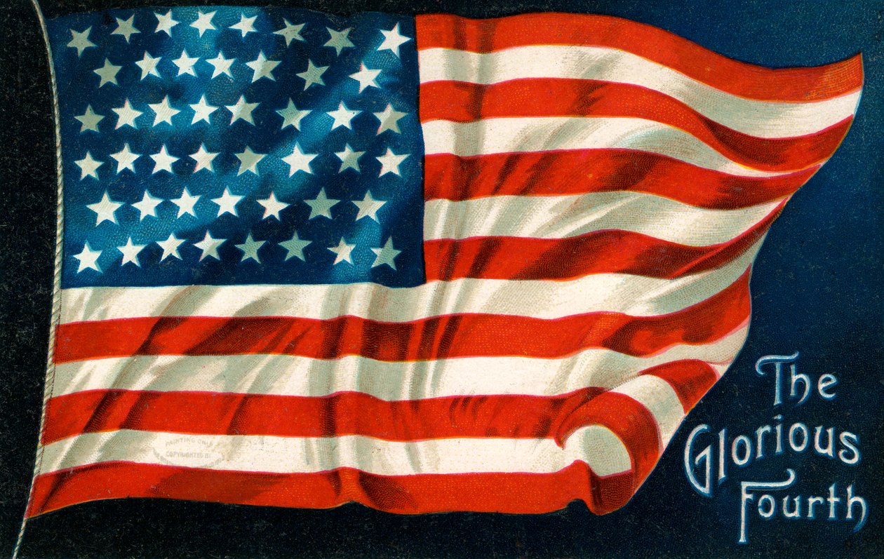 Bandiera americana del 4 luglio da American School