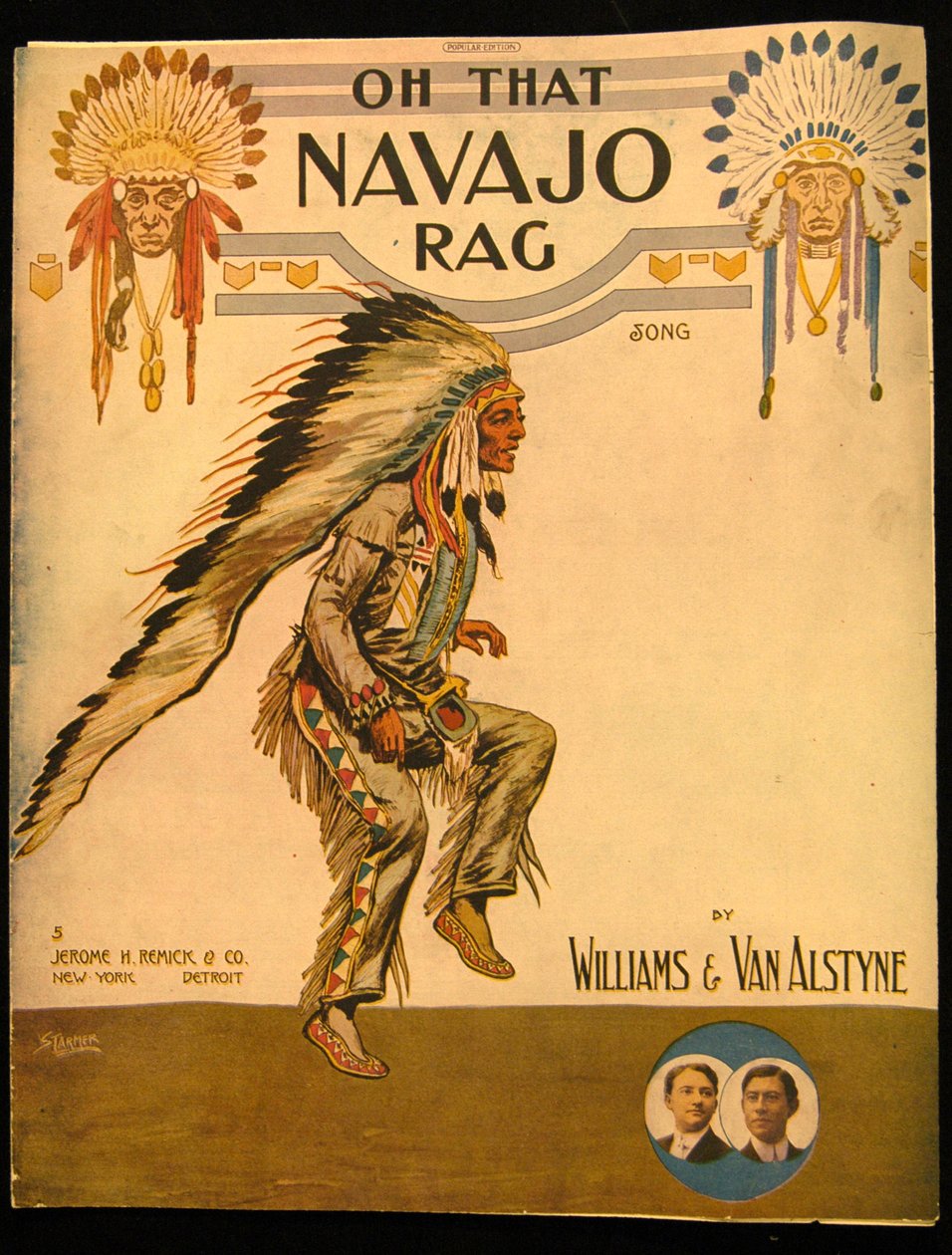 Copertina di Oh that Navajo Rag di Williams e Van Alstyne, c.1912 da American School