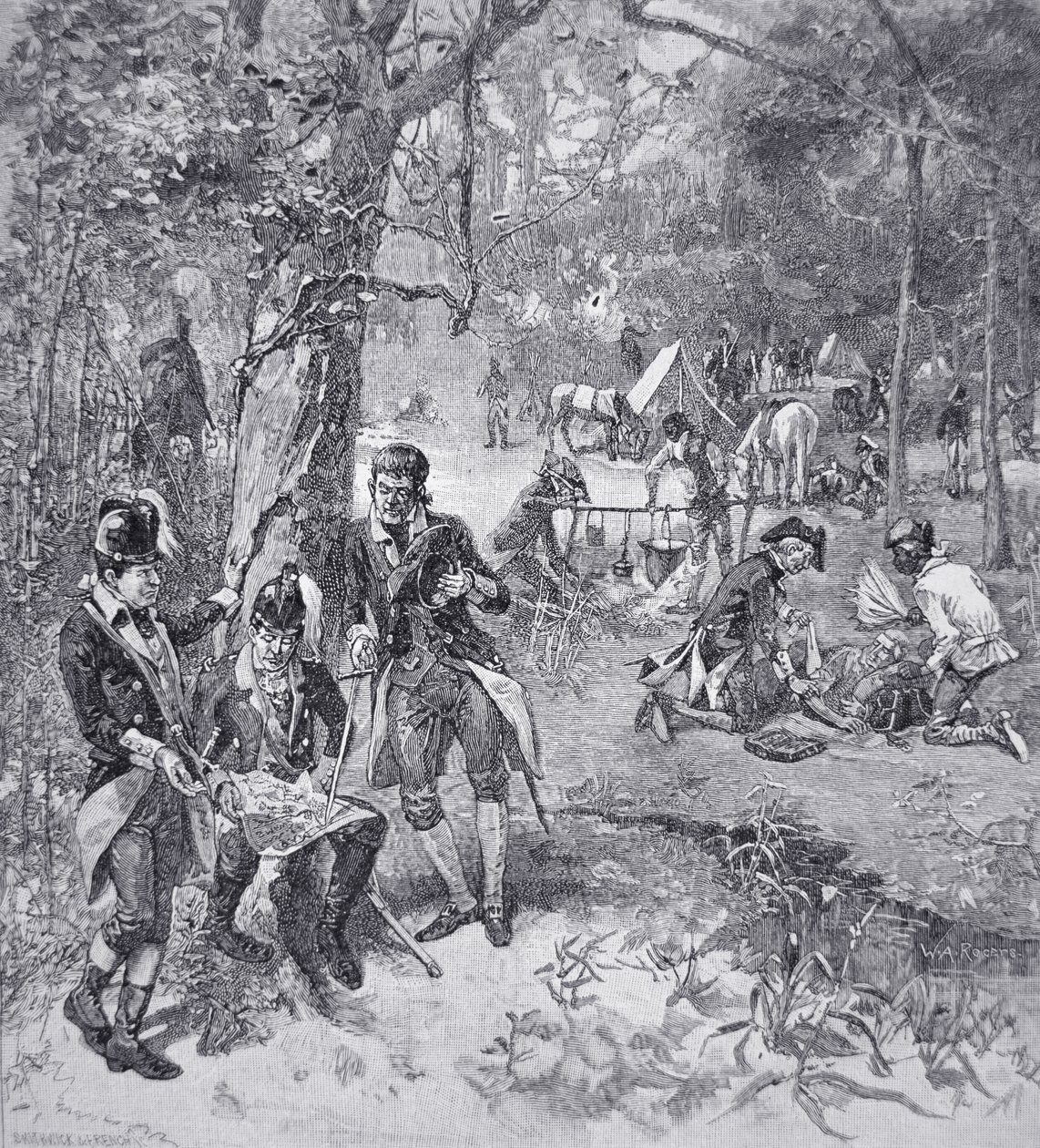 Generale Francis Marion nel campo da American School