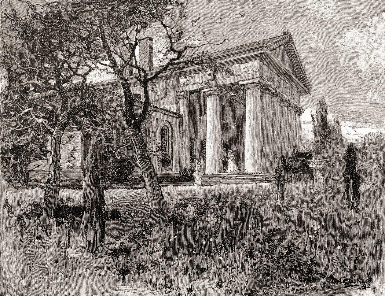 La casa del generale Robert E. Lee, Arlington, Virginia, nel XIX secolo, da 