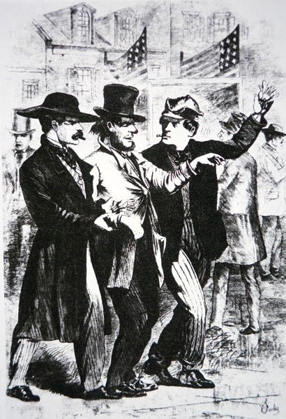 Ubriacare un elettore per influenzare il suo voto nelle elezioni del 1864 da American School