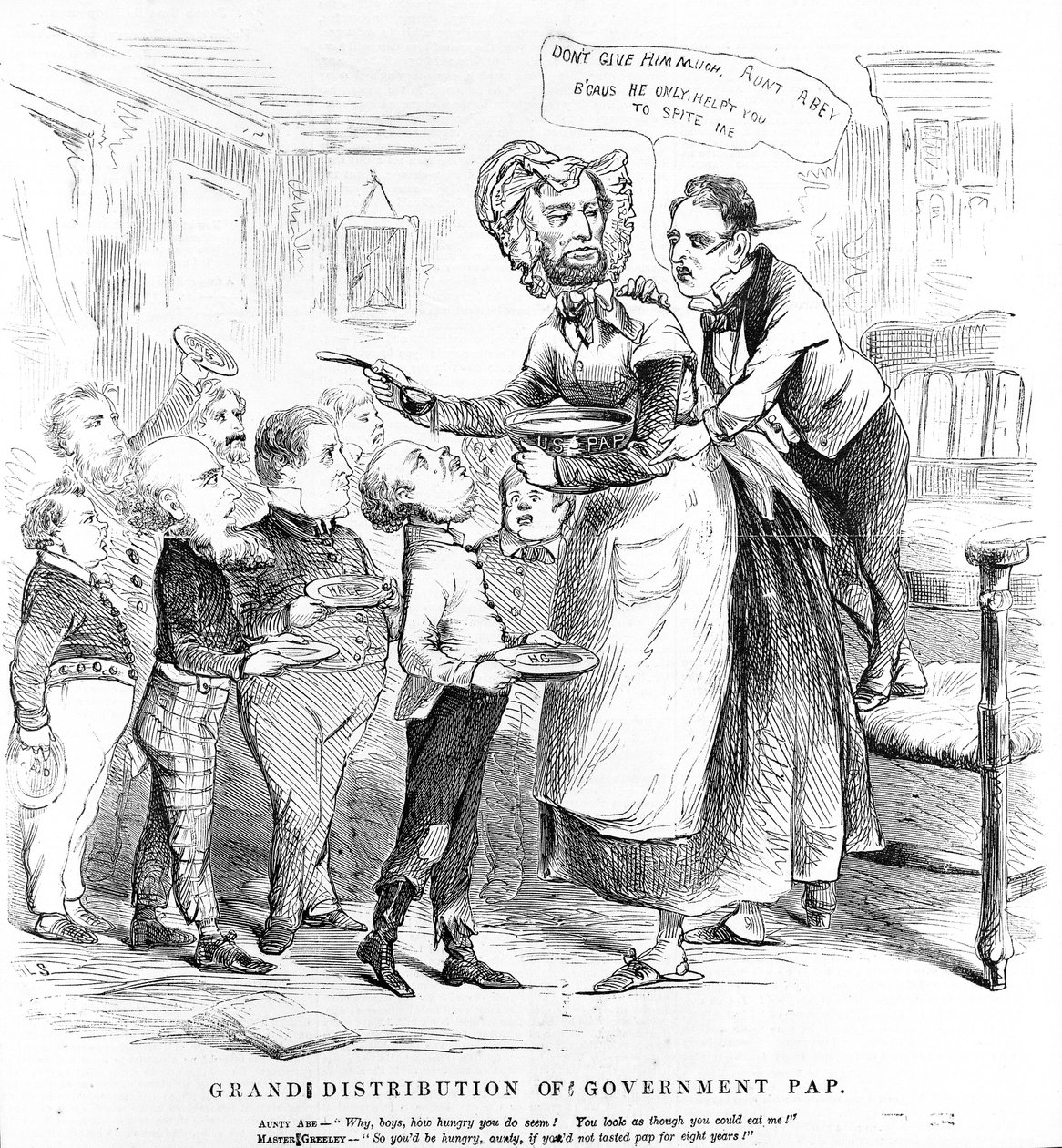 Grande distribuzione del PAP governativo, da The Humors of War da American School
