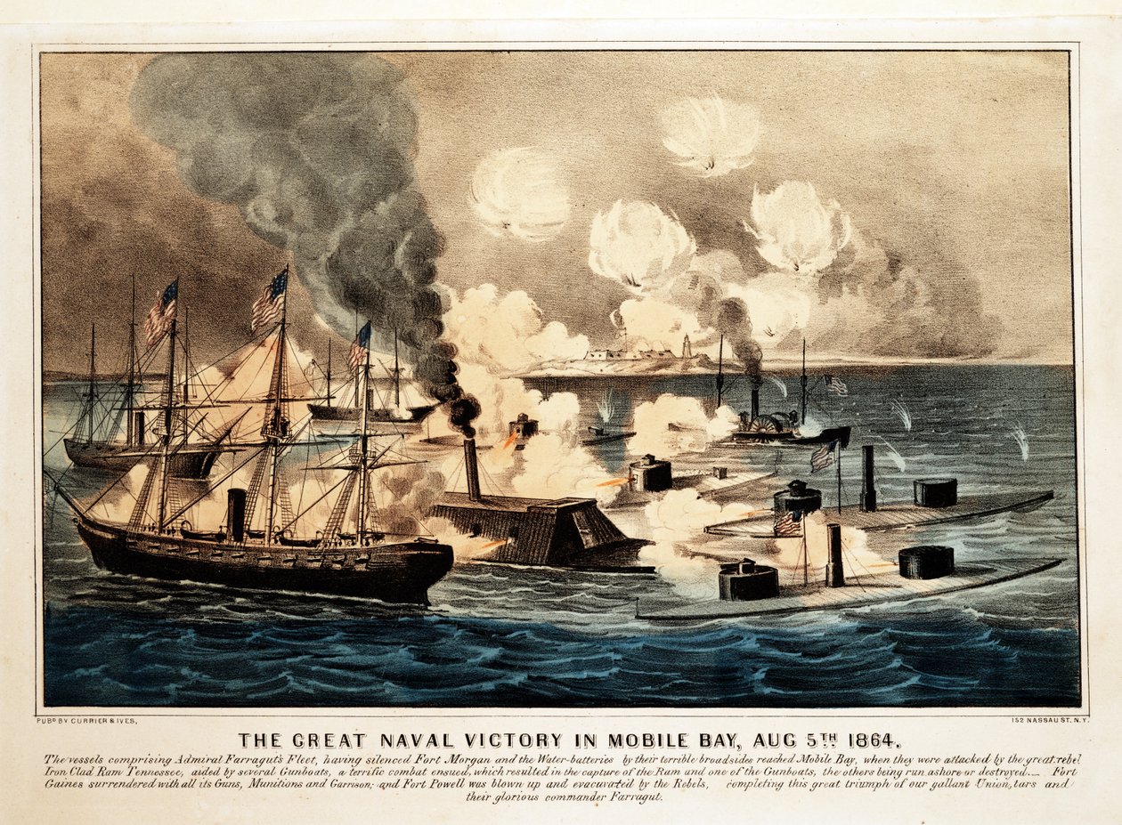 Grande vittoria navale nella baia di Mobile da American School