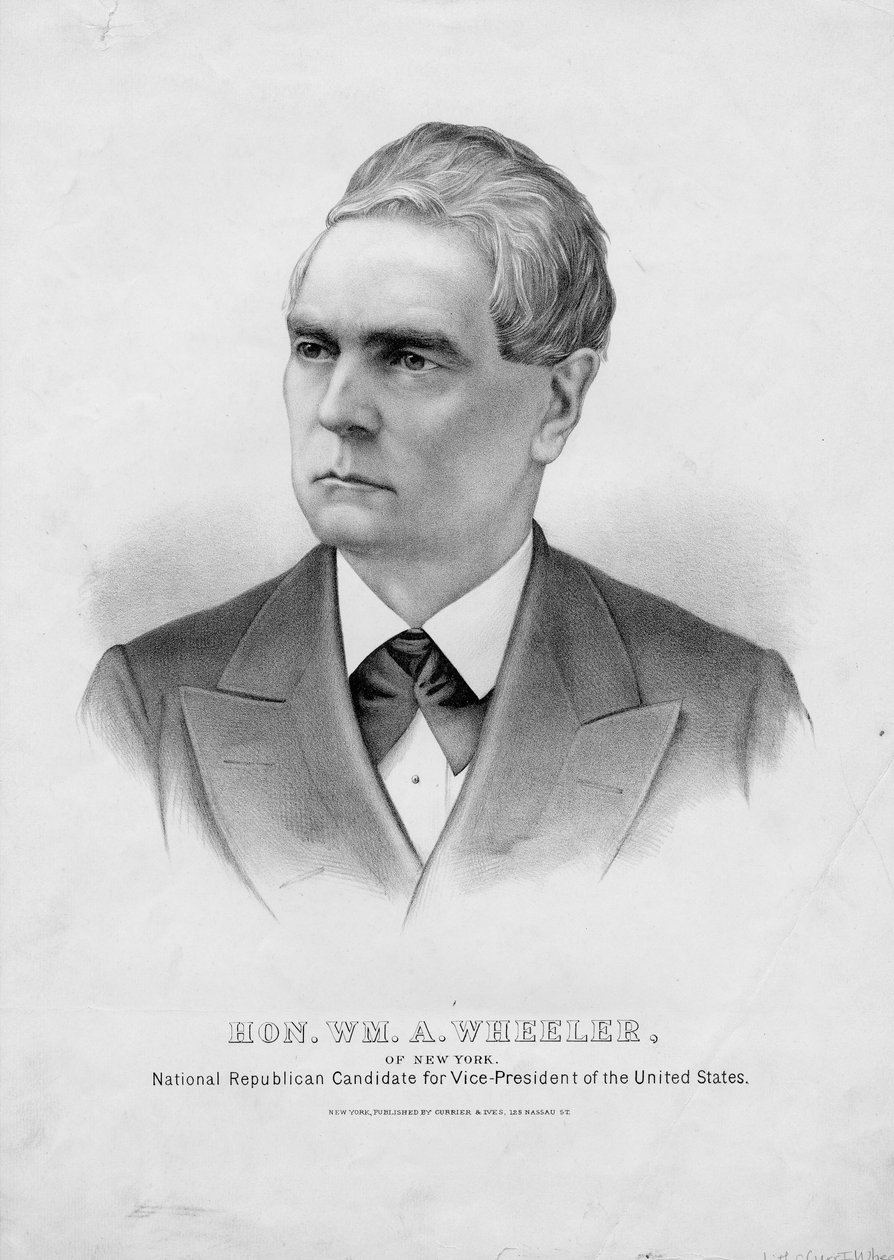 On. Wm. A. Wheeler, di New York: candidato repubblicano nazionale per Vicepresidente degli Stati Uniti da American School