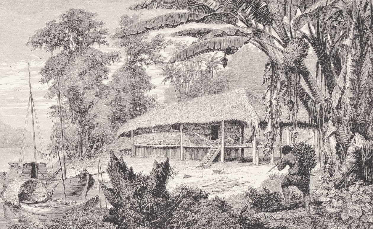 Casa di un ricco raccoglitore di gomma, da 