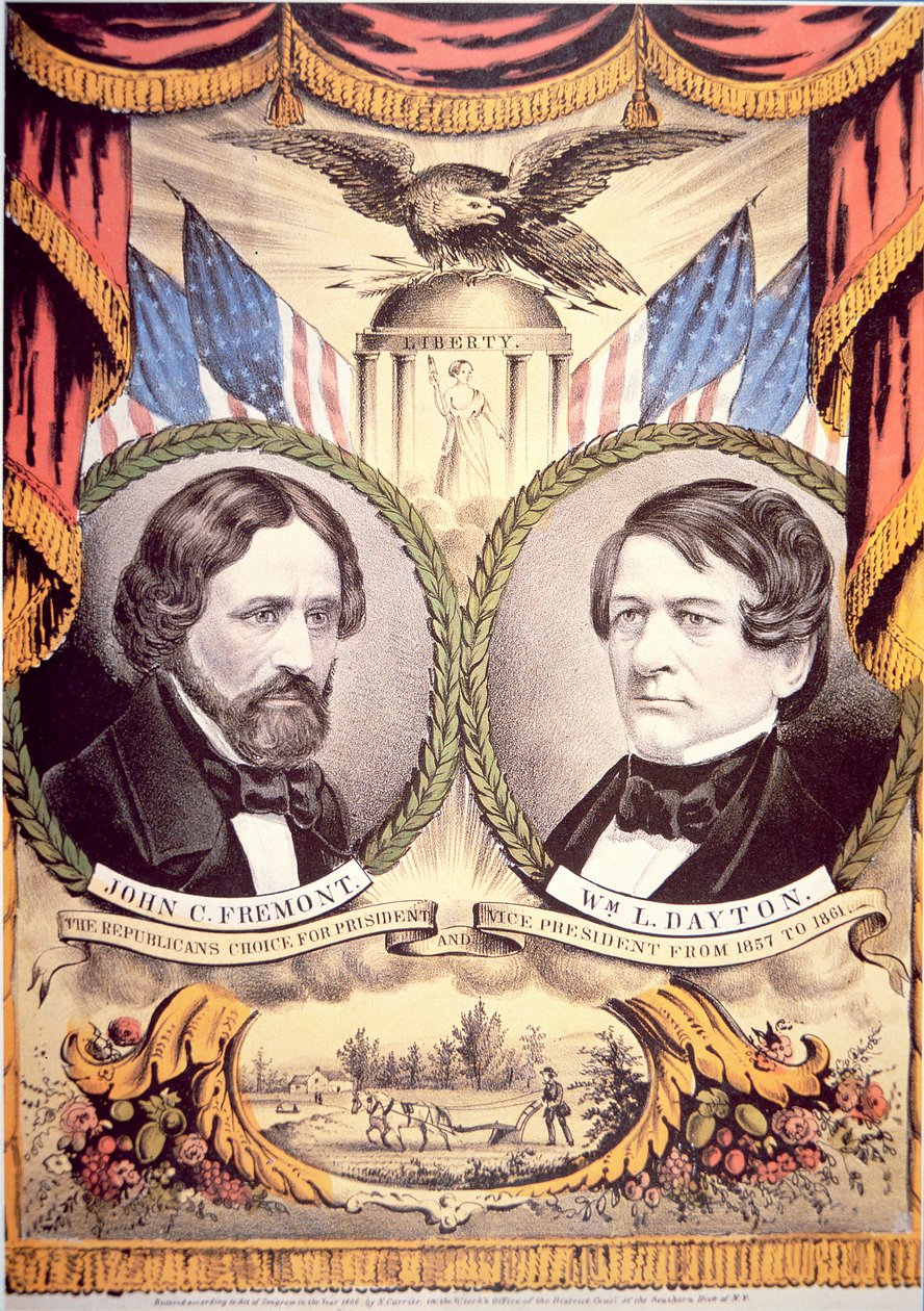 Poster del Partito Repubblicano di John Charles Fremont da American School