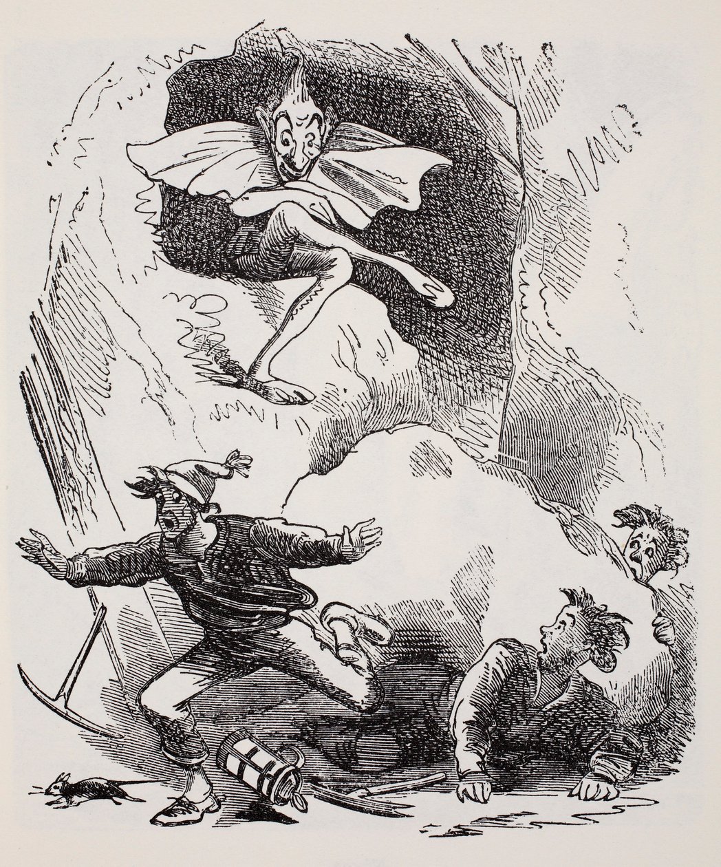 Koboldi, da La guida mondiale a gnomi, fate, elfi e altri piccoli esseri di Thomas Keightley, pubblicato nel 1880 da American School