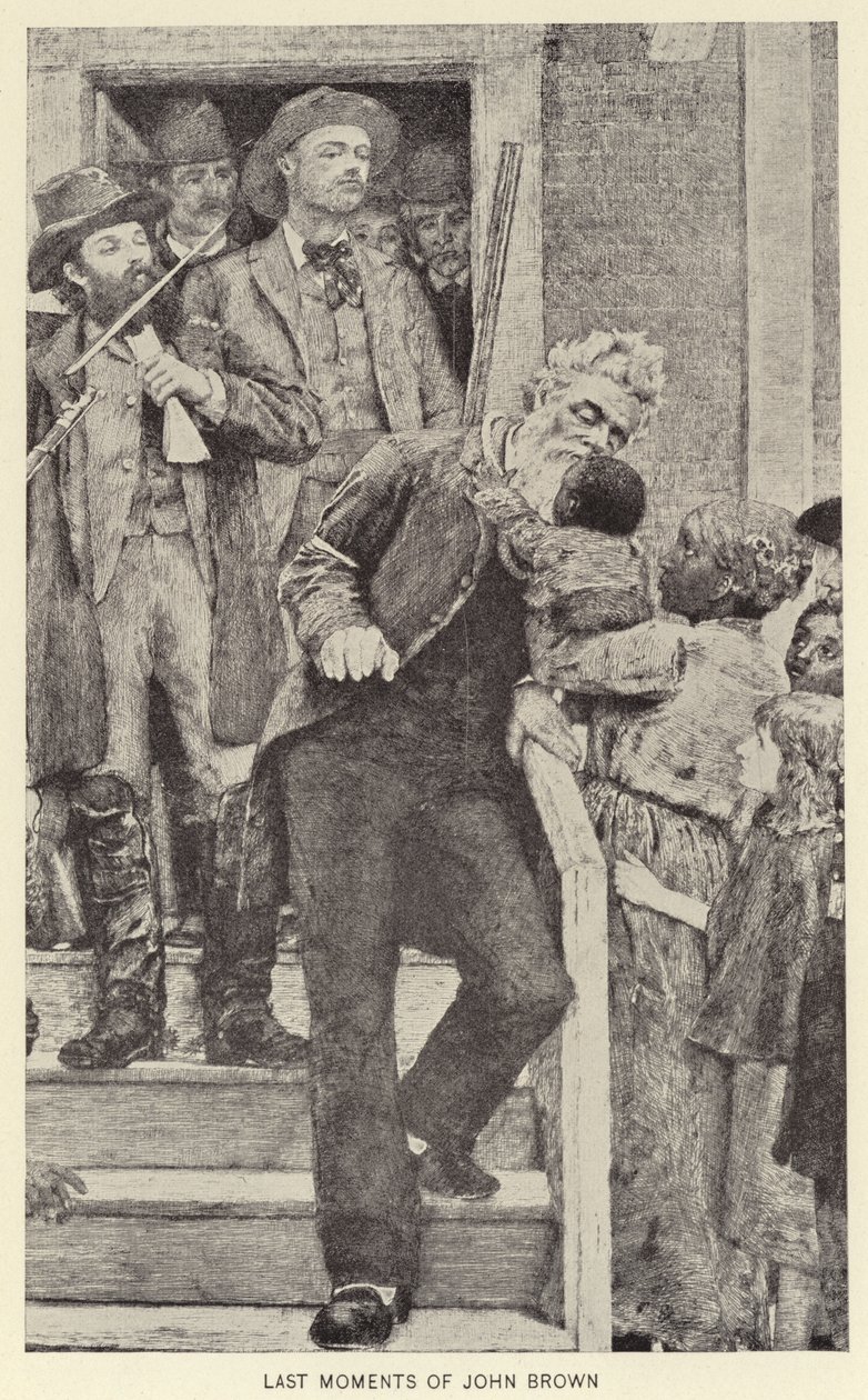 Gli ultimi momenti di John Brown (litografia) da American School