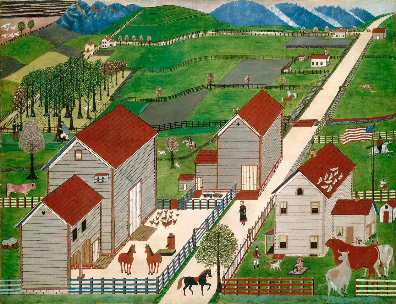 Fattoria della Valle di Mahantango, fine XIX secolo da American School