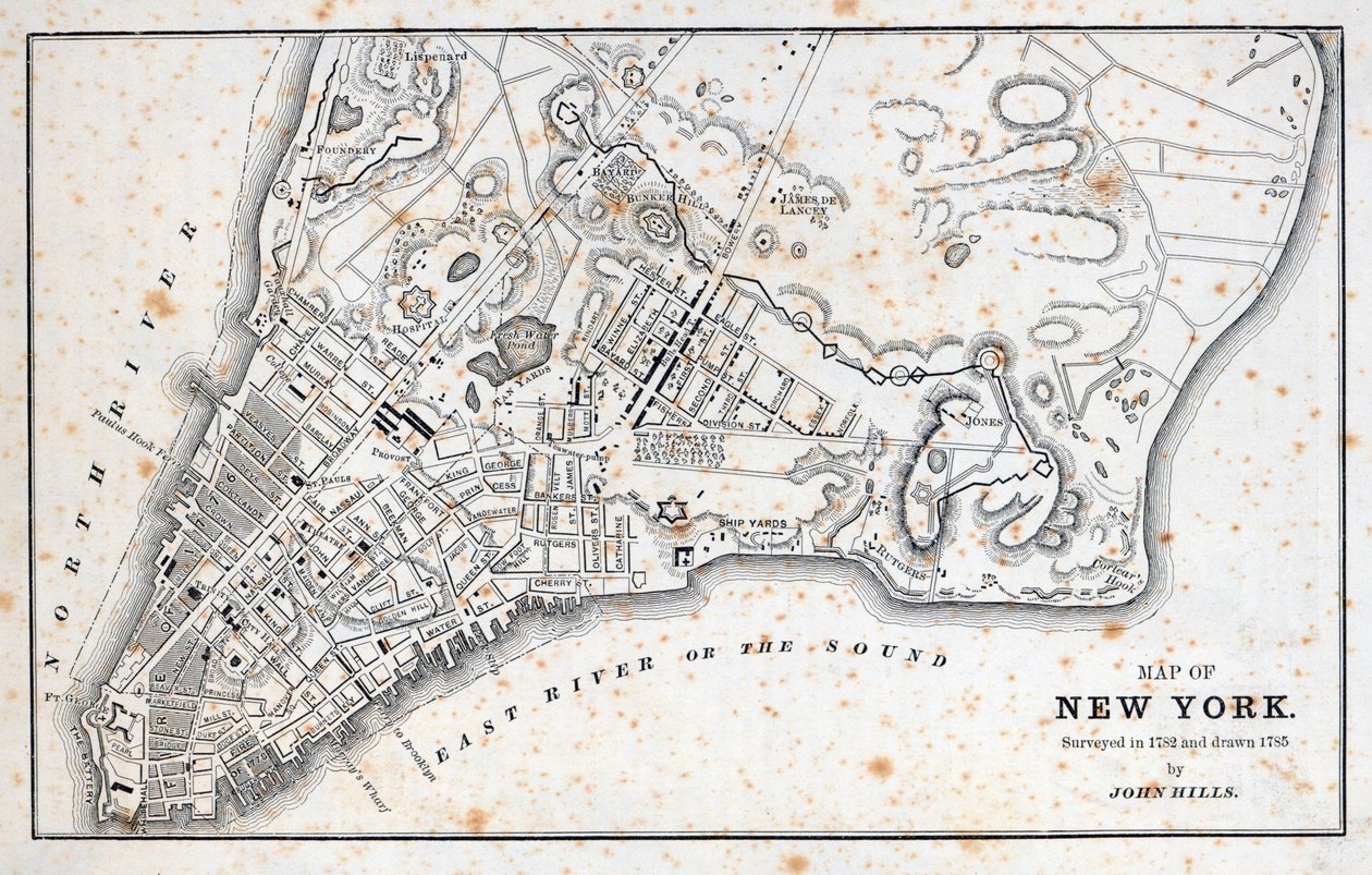 Mappa di New York da American School