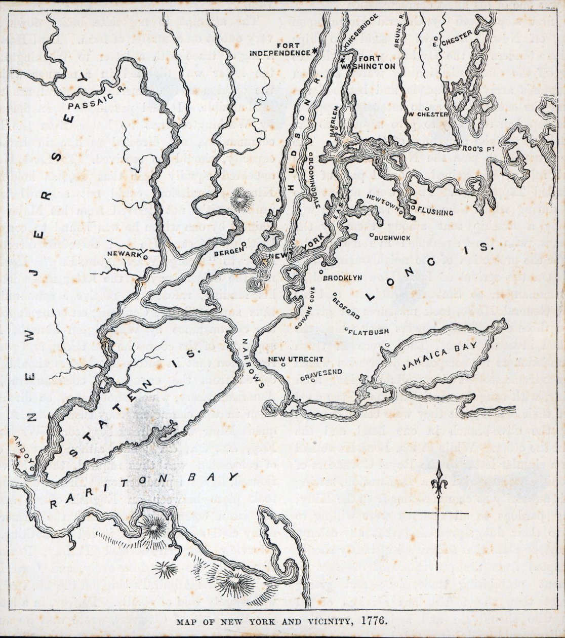 Mappa di New York e dintorni da American School