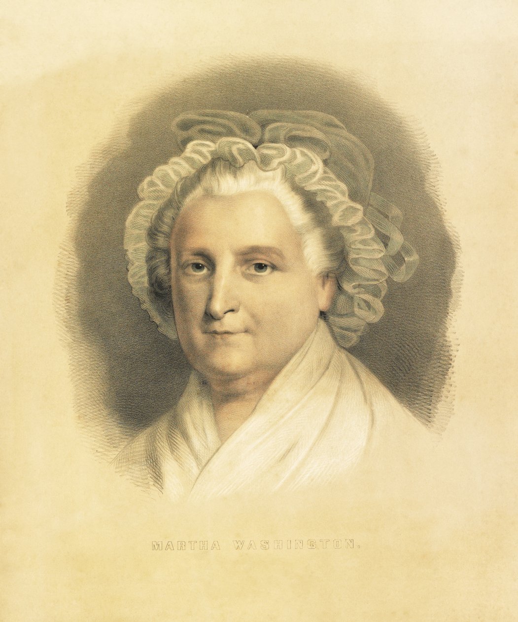 Martha Washington, pub. 1857 da American School