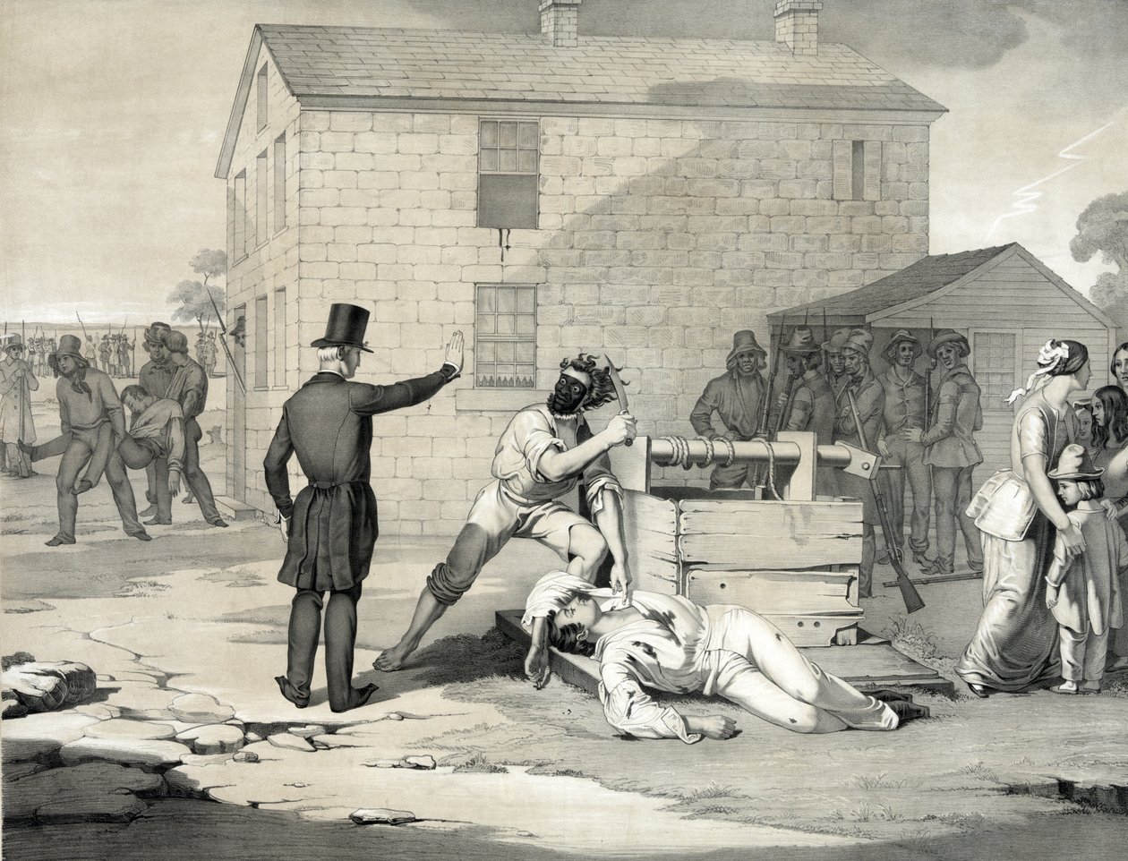 Martirio di Joseph e Hyrum Smith nella prigione di Carthage, 27 giugno 1844 da American School