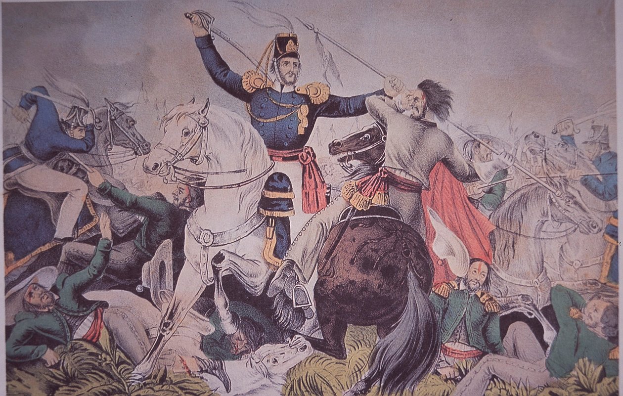 Guerra messicano-americana (1846-48), combattimento del colonnello Harney a Madelin vicino a Veracruz da American School