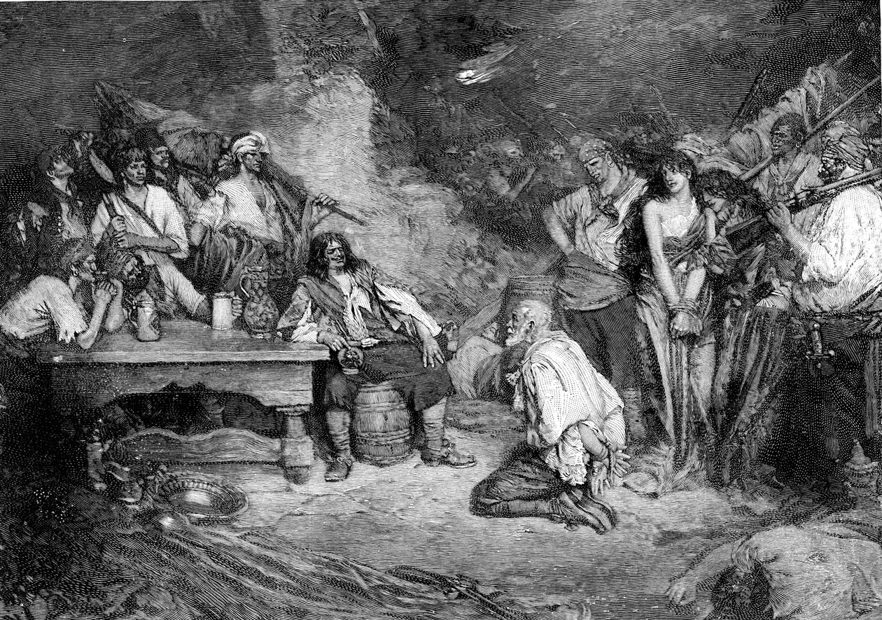 Morgan a Porto Bello dopo "Buccaneers and Marooners of the Spanish Main" di Howard Pyle da American School
