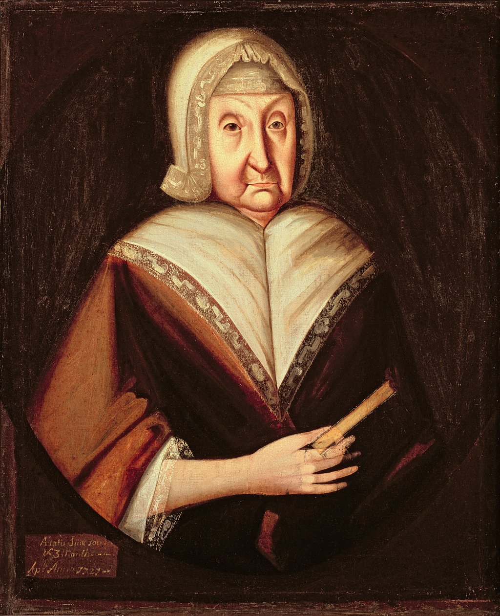 Mrs William Pollard (Anne Dison), 1721 da American School
