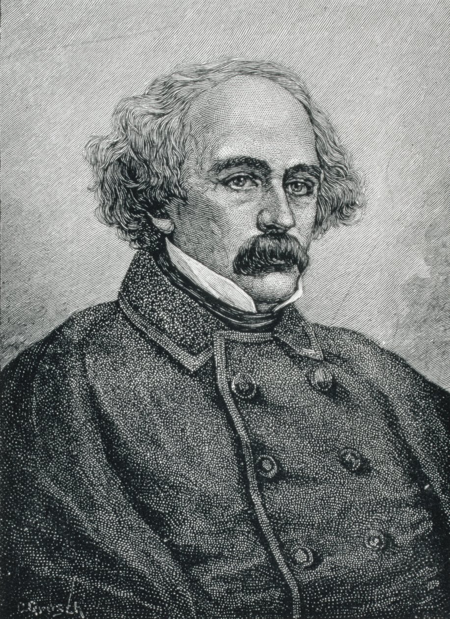 Nathaniel Hawthorne (1804-1864) autore americano da American School