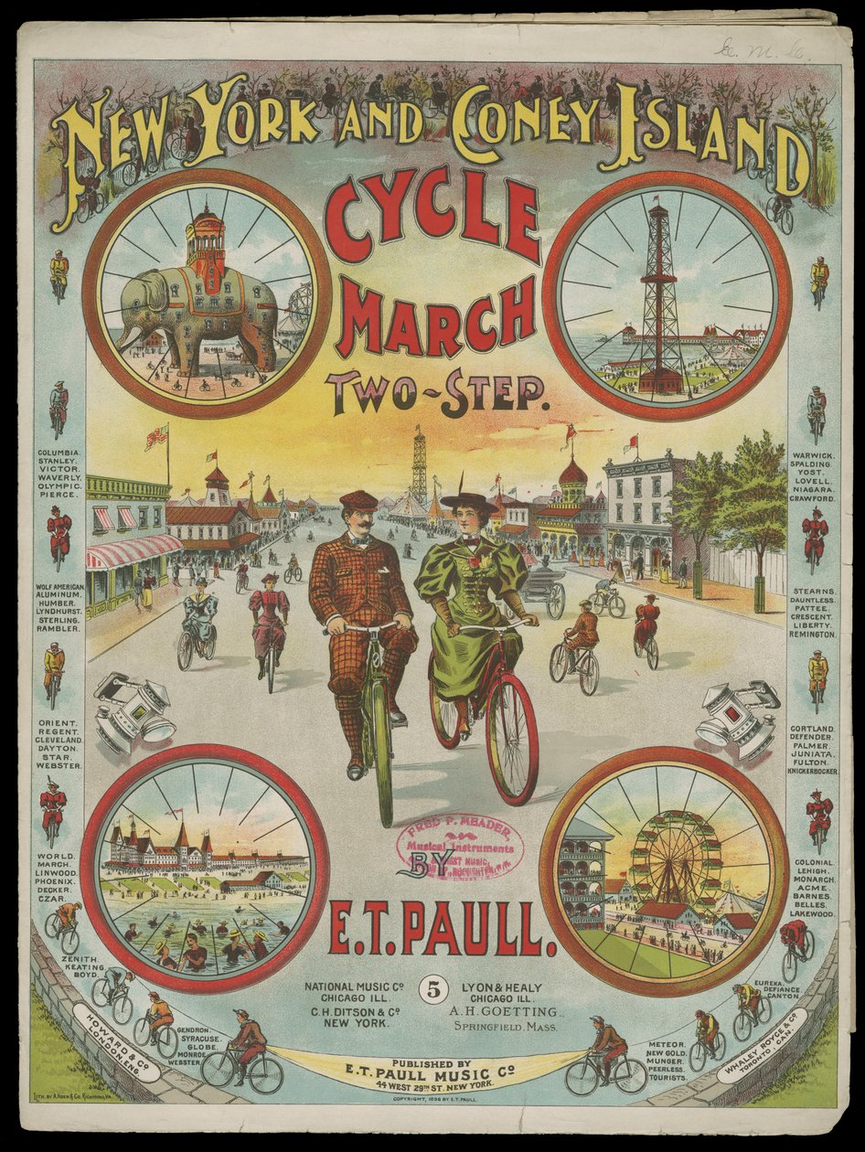 Marcia ciclistica di New York e Coney Island da American School