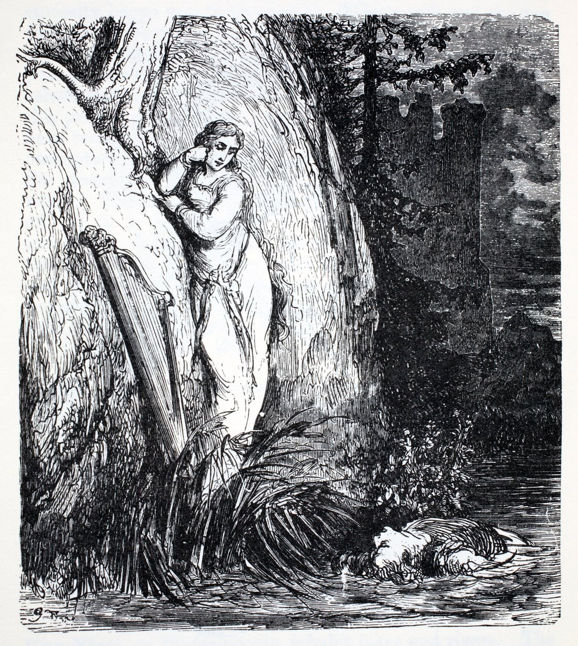 Nixes, da La guida mondiale a gnomi, fate, elfi e altri piccoli esseri di Thomas Keightley, pubblicato nel 1880 da American School