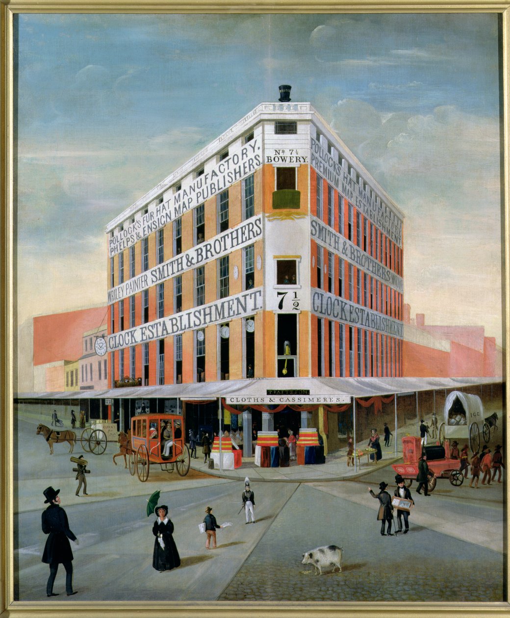 No.7 12 Bowery, NYC, c.1837-39 da American School