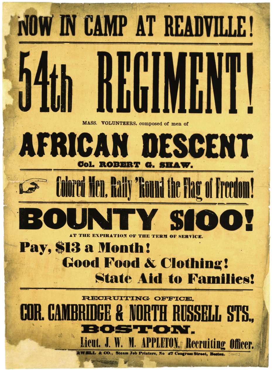 Ora in campo a Readville! 54° Reggimento!, c.1863 da American School