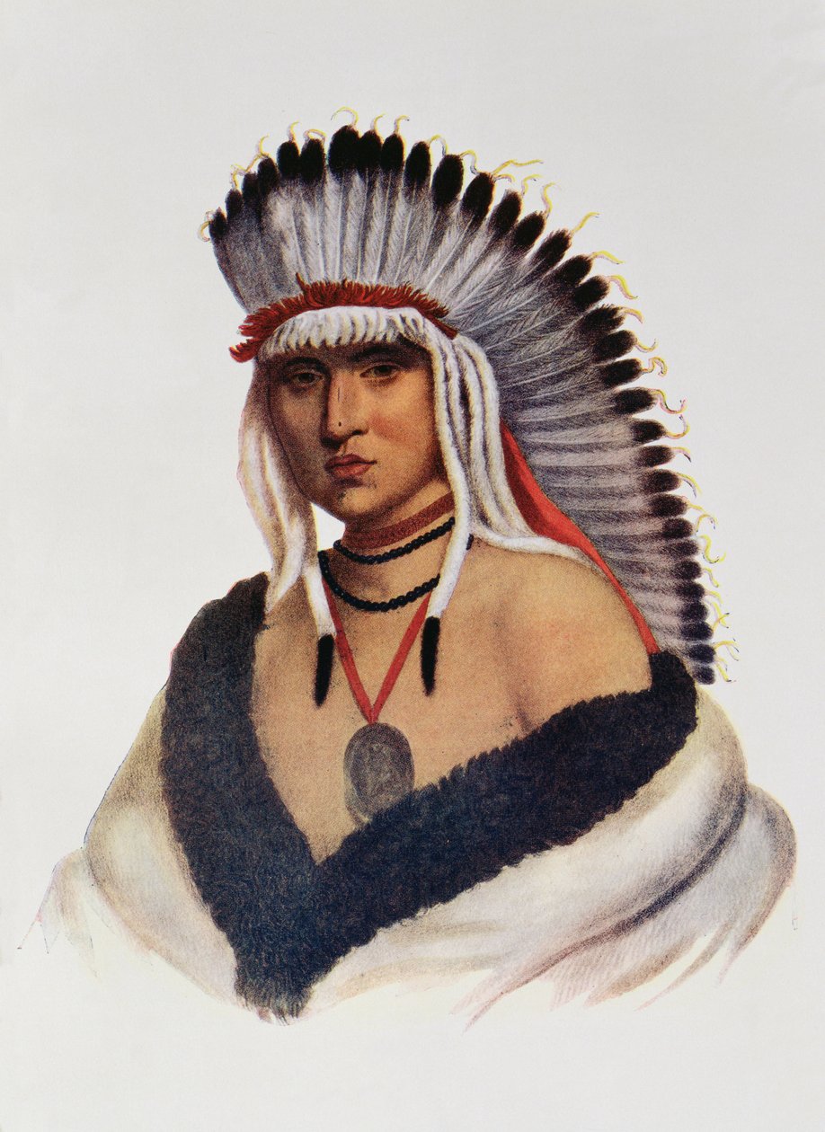 Petalesharro, un coraggioso Pawnee, illustrazione da 