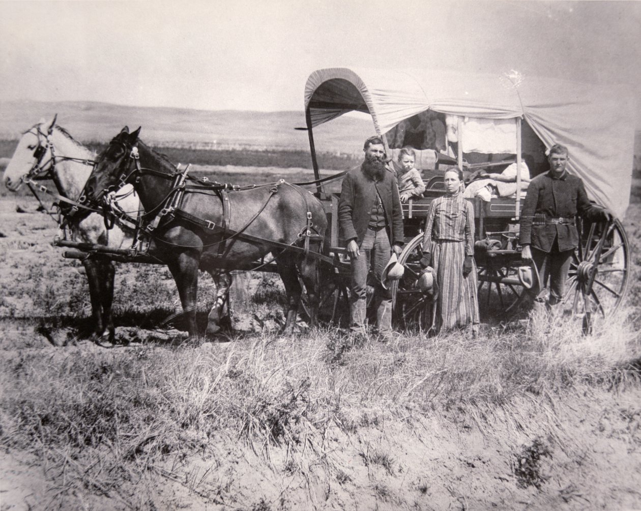 Famiglia pioniera nella Loup Valley, Nebraska da American School