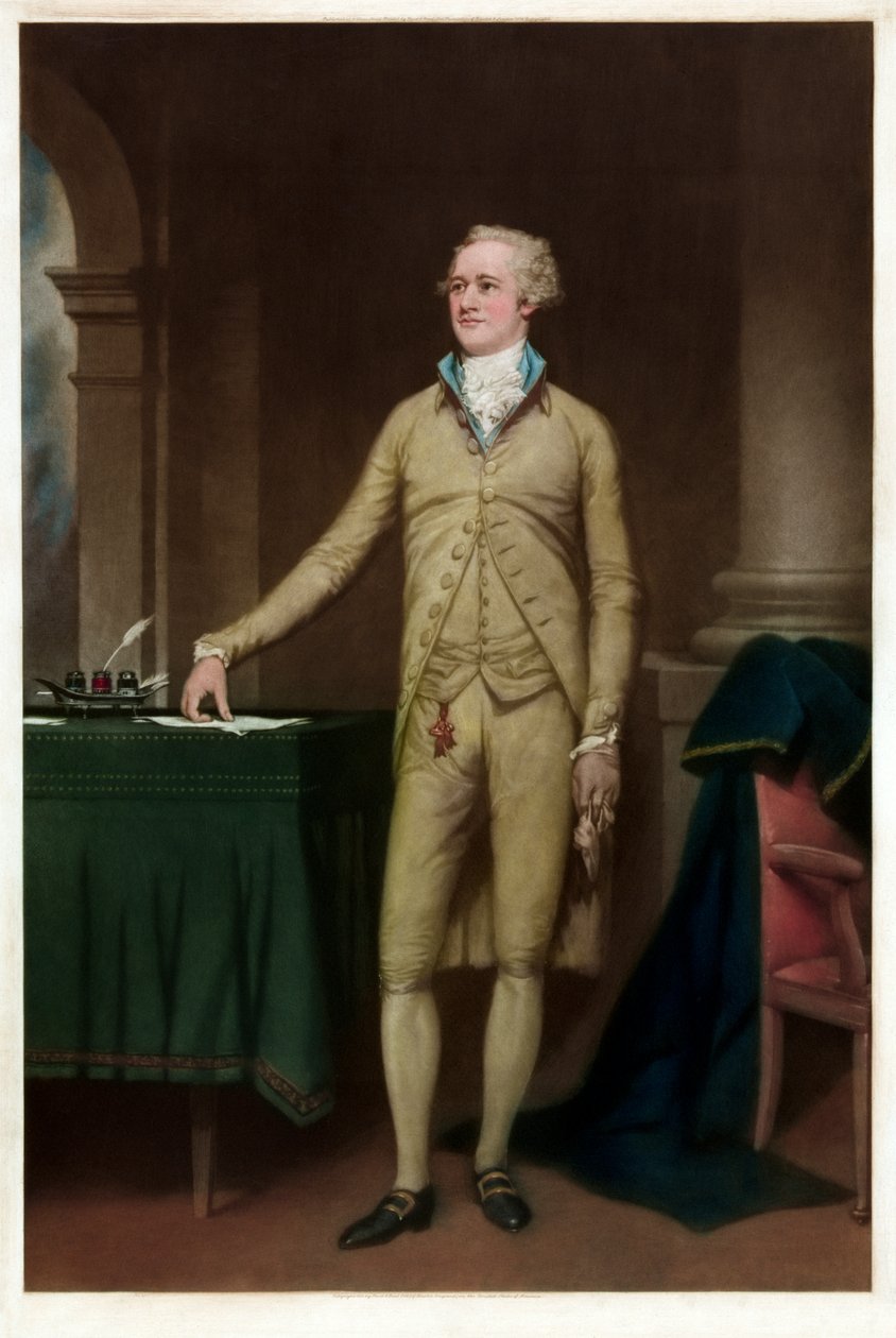 Ritratto di Alexander Hamilton da American School