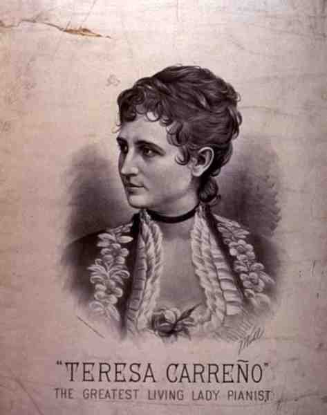 Ritratto di Maria Teresa Carreno (1853-1917) da American School