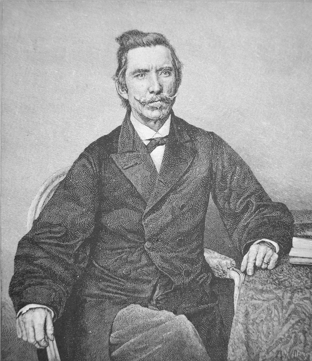 Ritratto del retroammiraglio Semmes (1809-77), capitano del predone confederato Alabama da American School