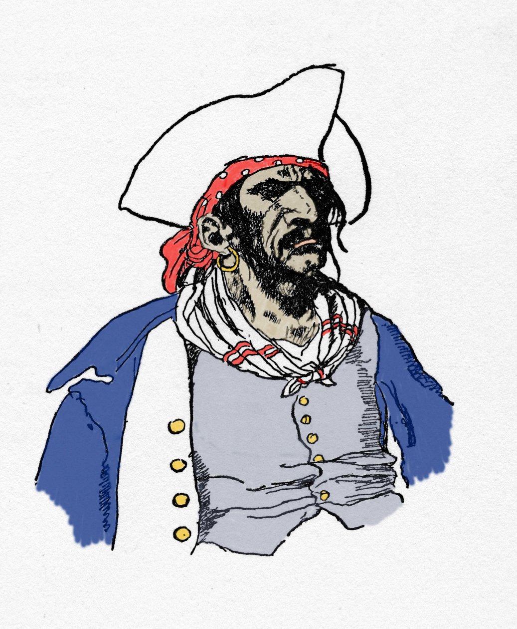 Ritratto di un pirata. 