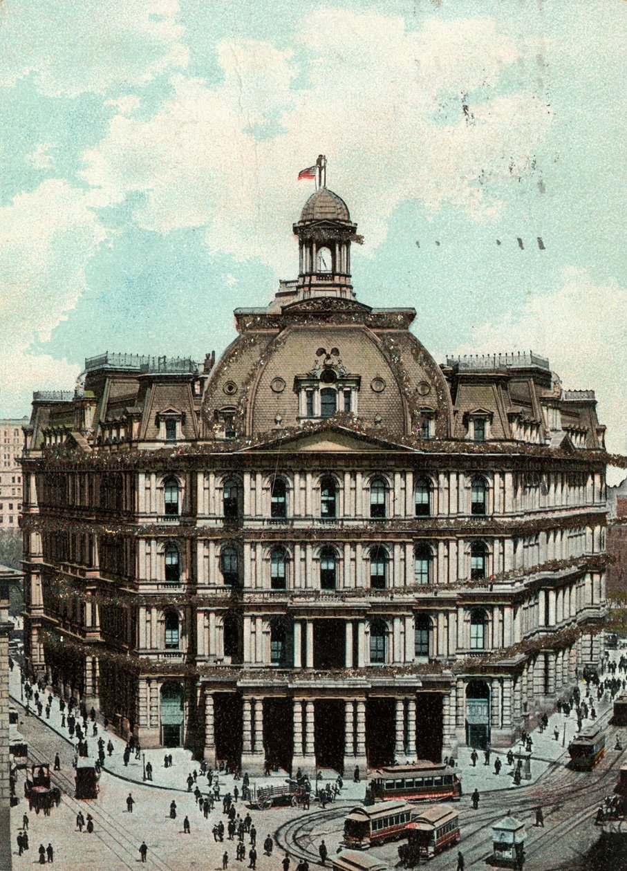 Ufficio Postale, New York, c.1900-09 da American School