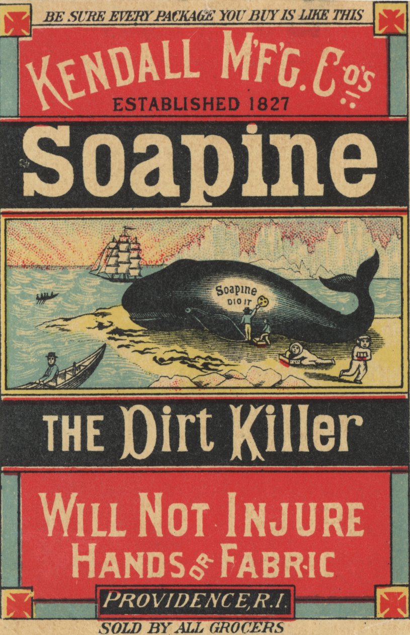 Poster pubblicitario per il sapone Soapine della Kendall Mfg. Co., c.1890 da American School