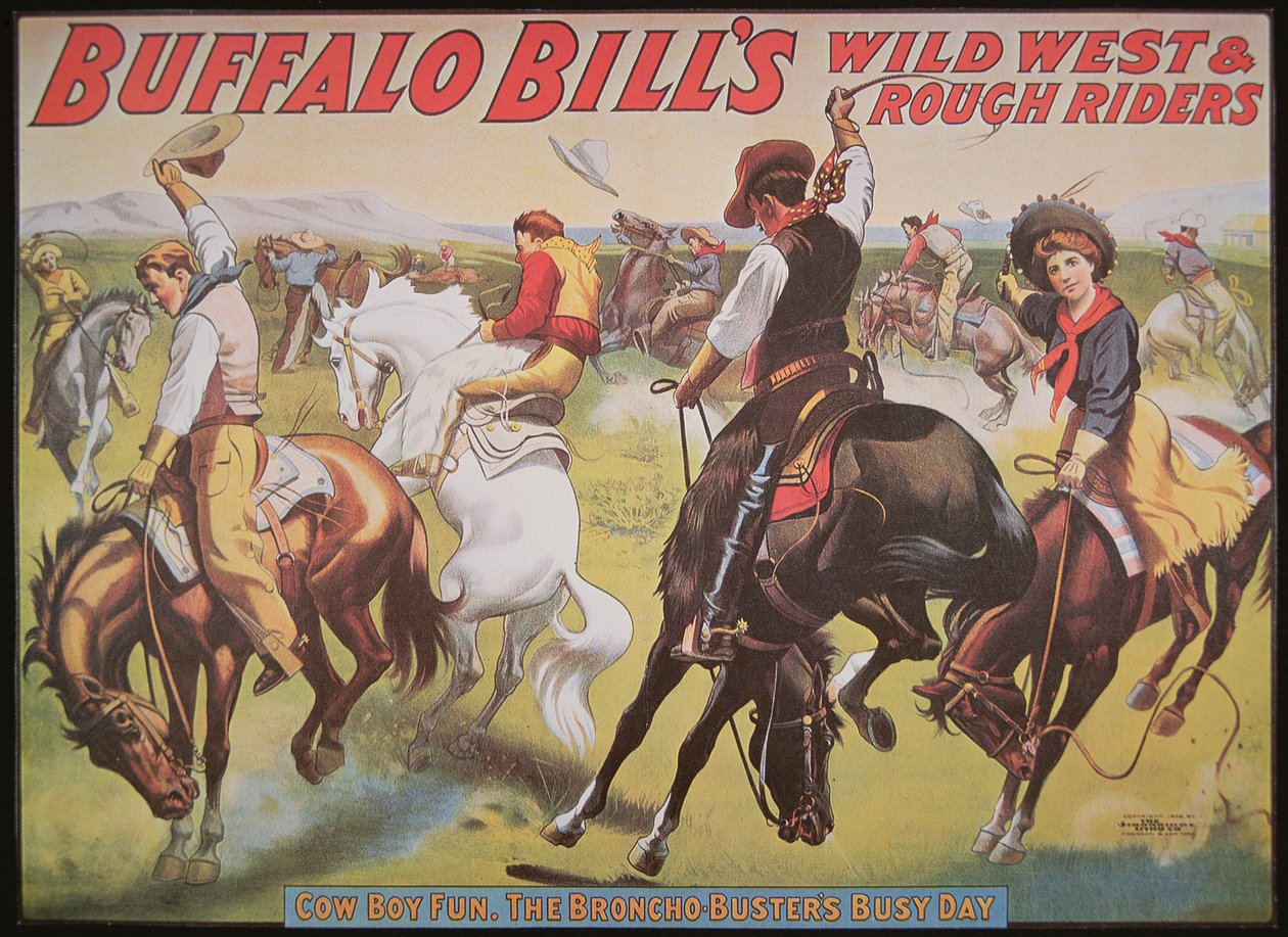 Poster del Wild West Show di Buffalo Bill da American School