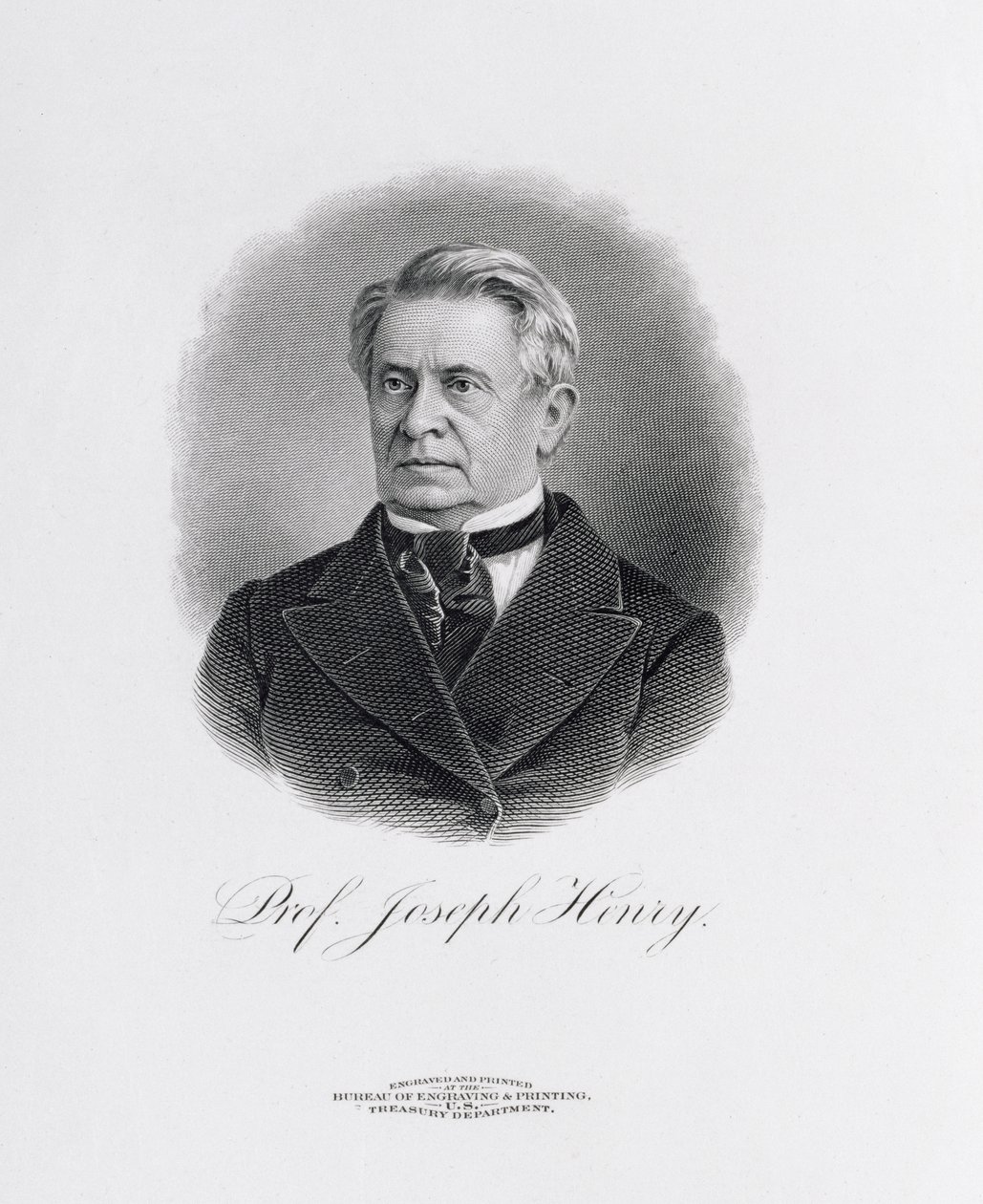 Professor Joseph Henry (1797-1878) da un frontespizio di A Memorial of Joseph Henry, Washington, 1880 da American School